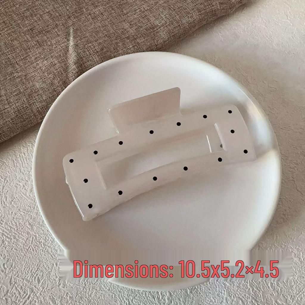 Koreanischer Eleganter Kürbisbogen Polka Dot Haarspange - Groß, Cremige Texturierte Hochsteckfrisur-Accessoire