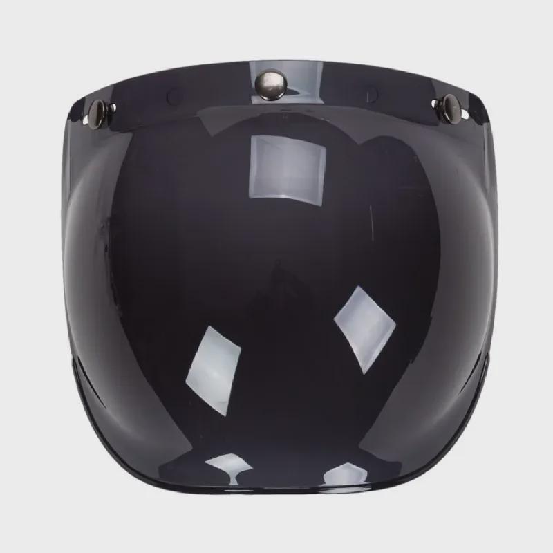 Japanese Three-Button Bubble Lens Motorcycle Helmet