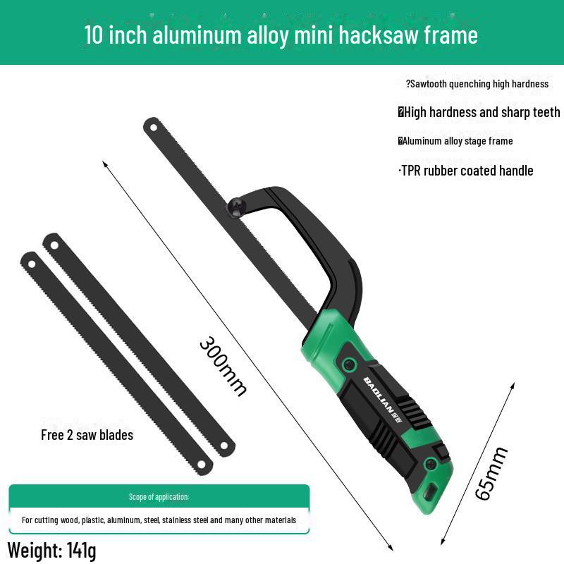 Baolian Multipurpose Handheld Hacksaw for Wood and Metal Cutting