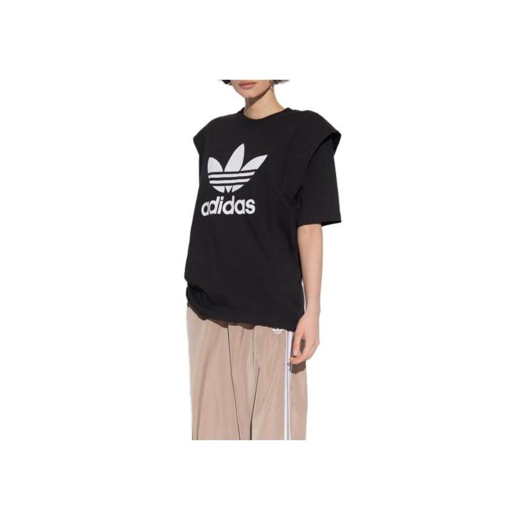 Adidas Originals Always Originals Graphic Print Sports T-Shirt Women Tops Black IC8805