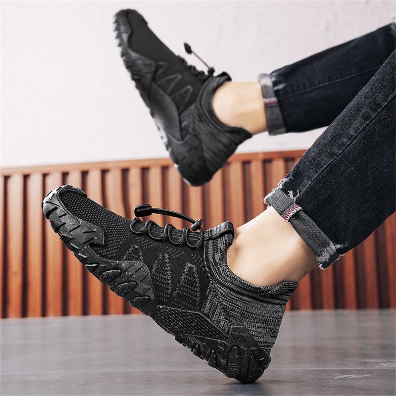 Herren Sommer Netz-Sneaker Atmungsaktiv für Freizeit Outdoor Laufen Tennis Wandern Luxuriöse Plateau-Loafer Stil Bequem Netz