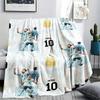 1PC Messi Patterned Flannel Blanket Suitable For All Seasons for Home Decor Warmth and Comfort Gifts Holiday Present