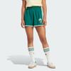 Adidas Originals Vrct Graphic Shorts With Letter Logo and Colorblock Stripes Women Bottoms Green IR6045