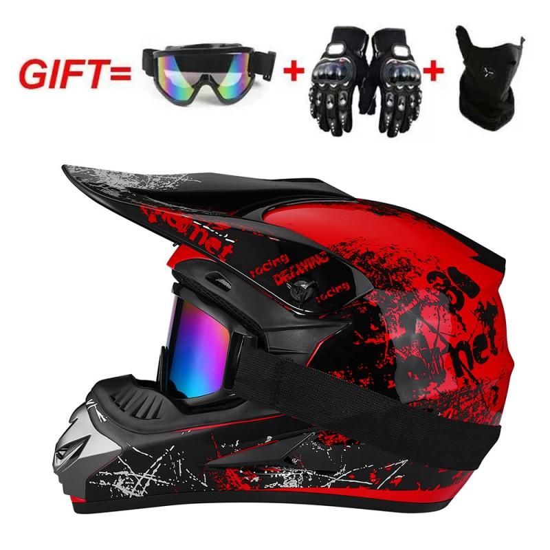 Full Face Motorcycle Helmet Men Women Adult Racing Off-Road Dirt Bike ATV Quad BMX Mountain Downhill
