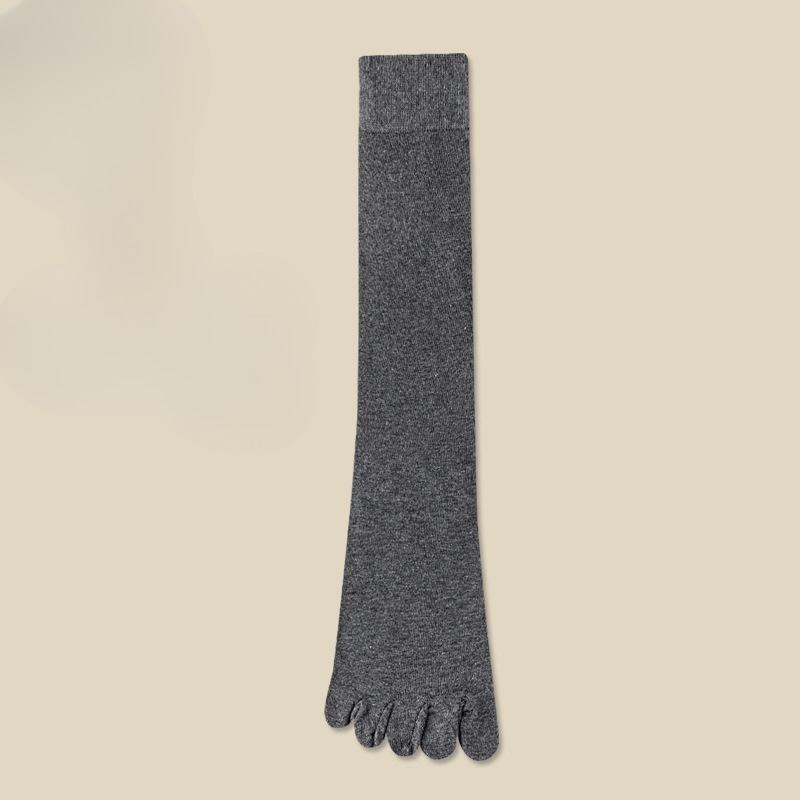 1 Paar Damen Fünf-Zehen-Geteilte Zehen Kompressionssocken - Elastisch Wadenlänge Geeignet für JK-Röcke, College-Uniformen, Kurze Kleider, Kleidersocken