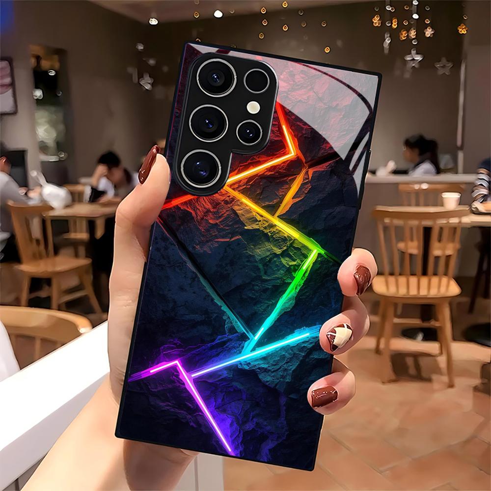 Cool glass Phone Case For Samsung Galaxy S26 S25 S24 S22 S23 Ultra S21 S20 Plus 5G Non-Slip Full Cover