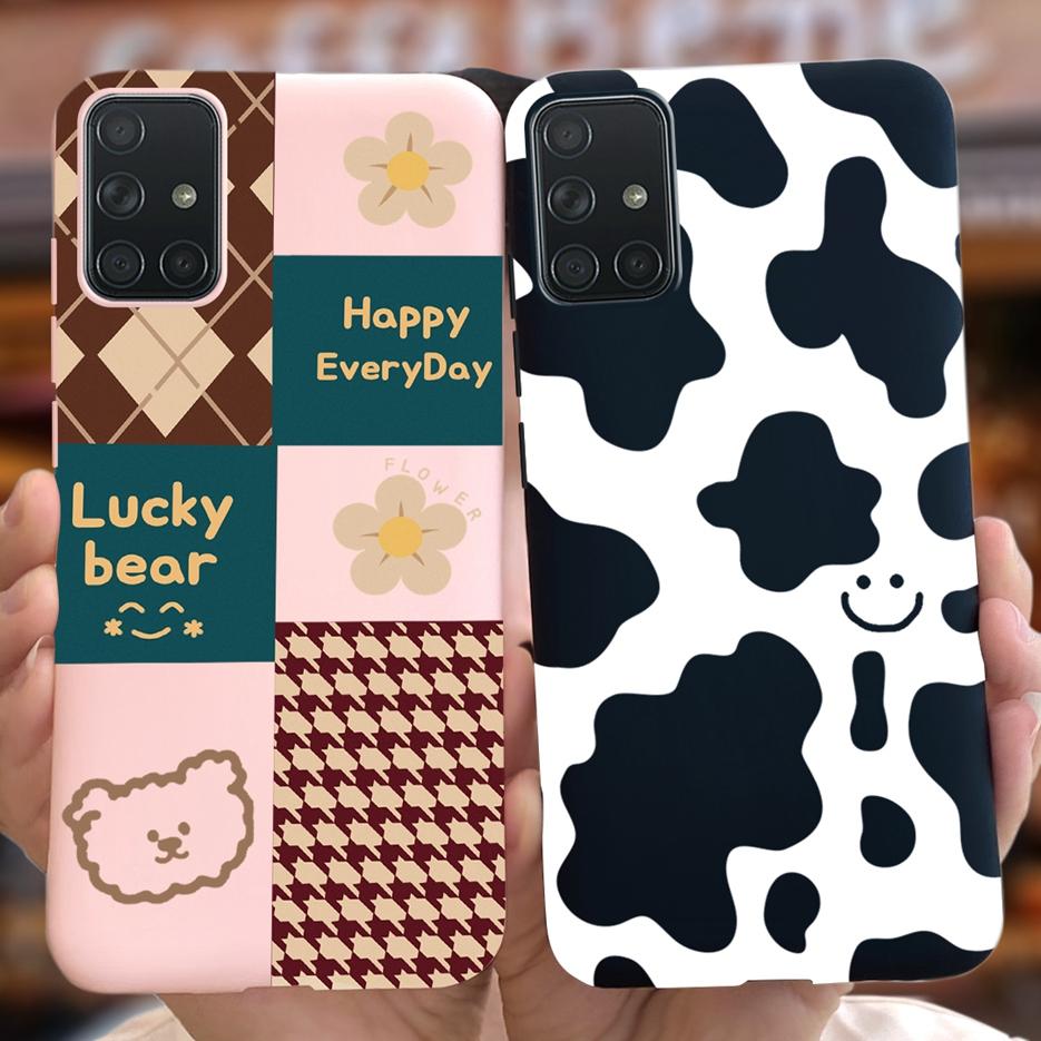 For Samsung Galaxy A31 A41 A51 A71 Case Cute Art Painted Back Cover Soft TPU Phone Case For Samsung A315 A415 A515 A715 F Bumper