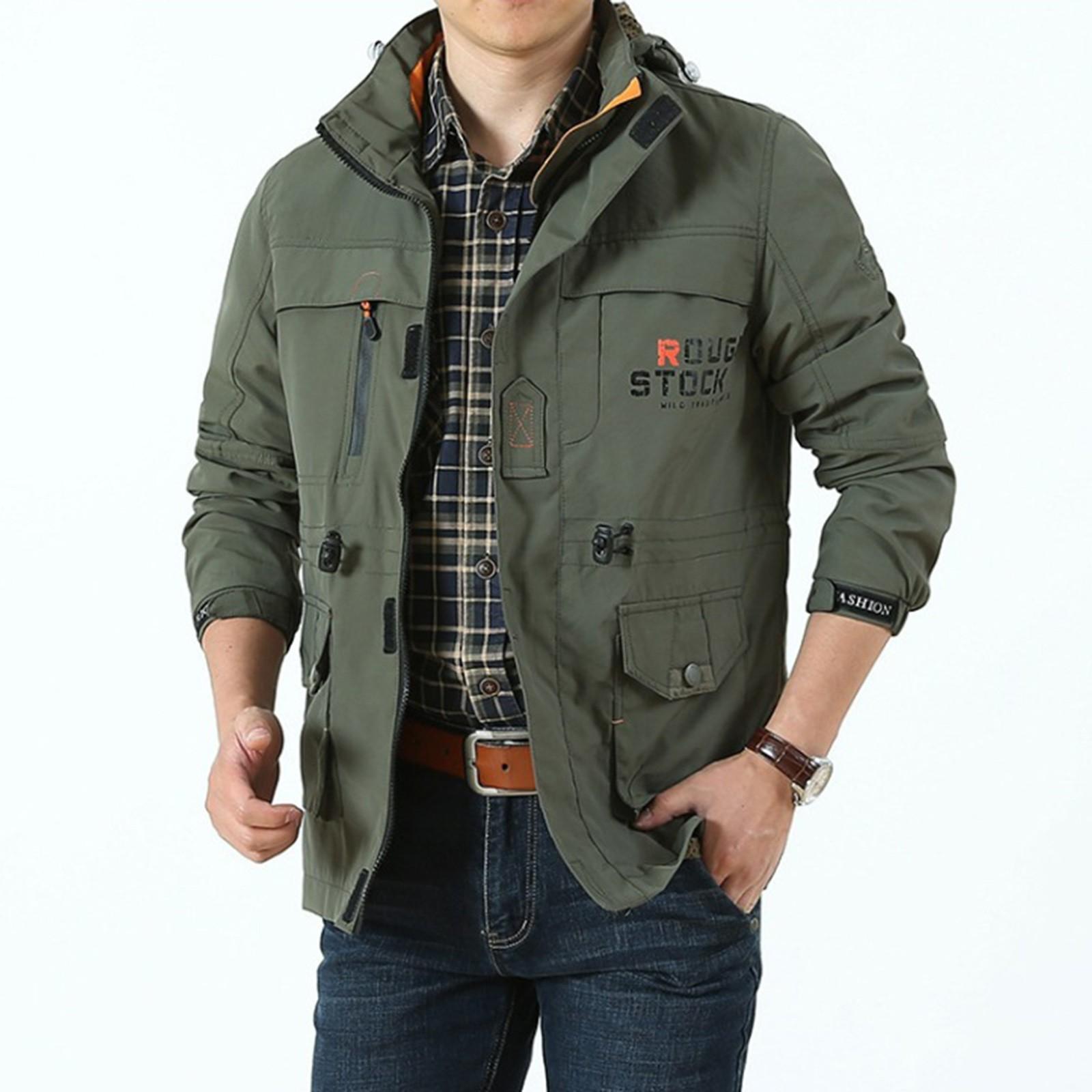 

Мужской повседневный костюм, водонепроницаемая и ветрозащитная куртка в стиле милитари, быстросохнущий альпинистский костюм, тонкий L