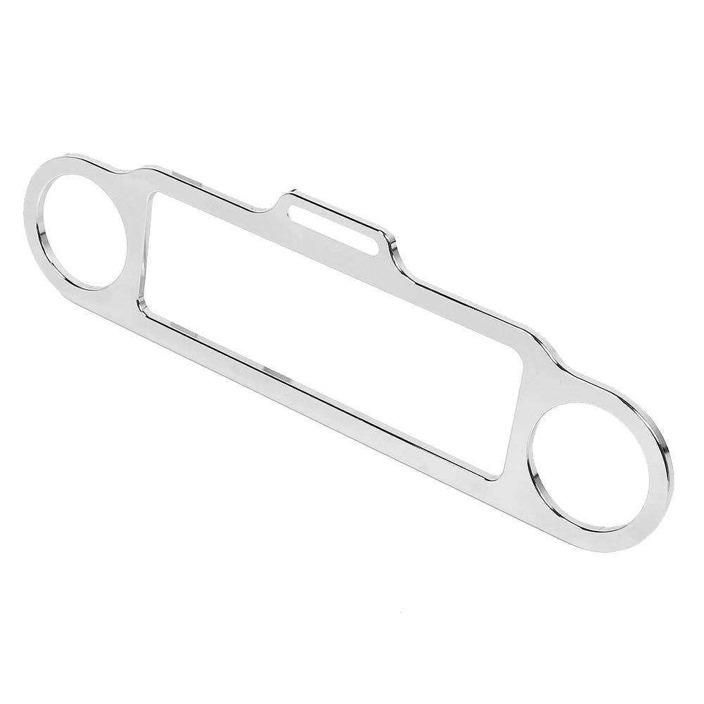 Motorcycle Instrument Trim Meter Gauge Decor Cover Bracket Fits for Trike 1986 UpSilver