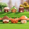 Micro Landscape Decoration Cute Forest Tree House Small House Resin Crafts Diy Tabletop Decoration Accessories