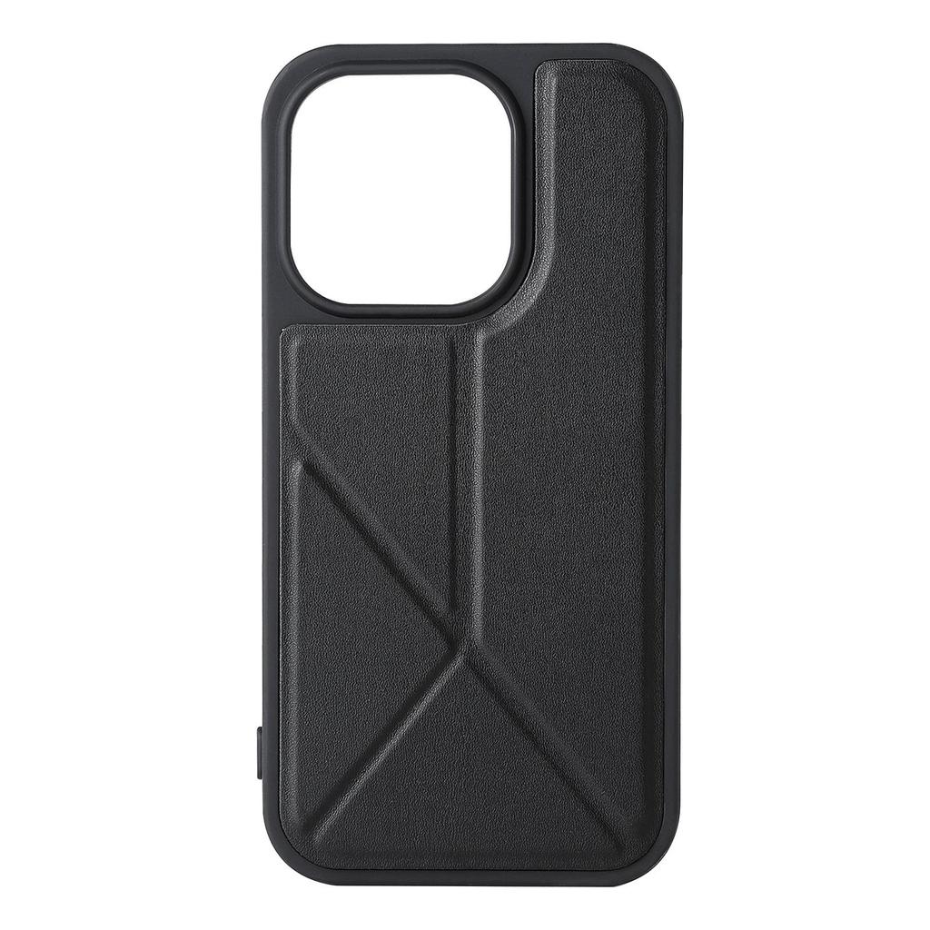 Universelle Schutzhülle & Ständer aus Leder für Apple iPhone
