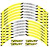 12 Strips Motorcycle Reflective Decals Wheels Moto Rim Stickers Decoration Styling Protection Rim Sticker For YAMAHA T MAX