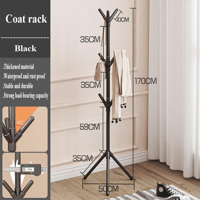 

Light Luxury Clothes and Hats Rack, Vertical Bedroom Clothes Rack, Internet Red Living Room Clothes Rack чёрный
