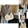 Chic Minimalist Canvas Tote Bag For Women Large Capacity Trendy Shoulder Bag 2024 New