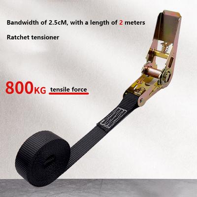 Cinghia di fissaggio regolabile e sicura per il trasporto sicuro dei bagagli Cinghia a cricchetto per carichi anteriori per auto e camion con fibbia in metallo