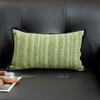 Chenille Pillow Cover, Vintage Art Sofa Cushion Cover, Herringbone Textured Decorative Throw Pillow Cover For Living Room