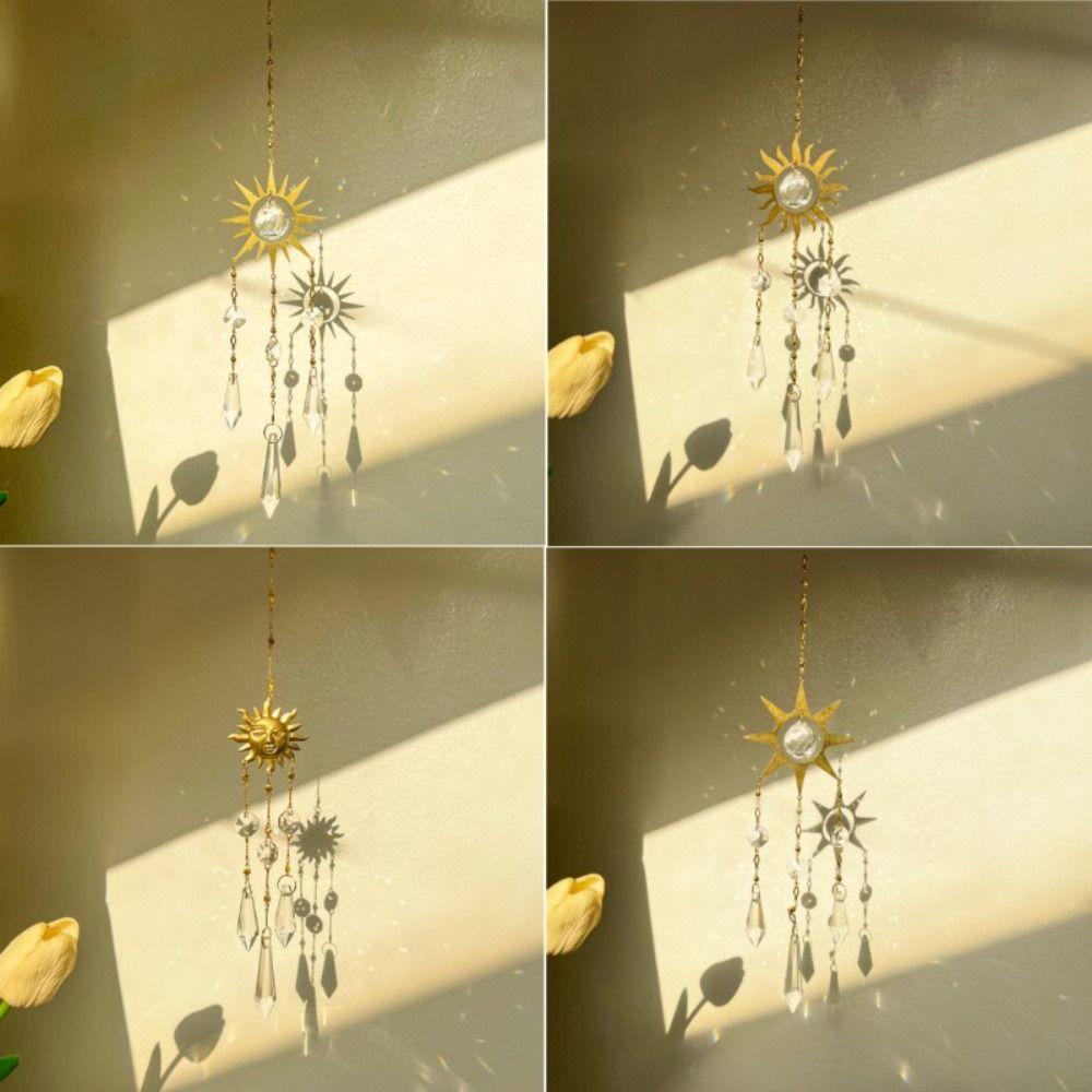 Hanging Decorations Crystal Wind Chimes Home Decor Rainbow Made Crystal Suncatcher Colorful Sun Catchers Pendant Window