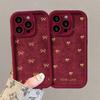 Love Bow Lanyard Is Suitable for Apple 11 New Year's Mobile Phone Case Iphone11promax Matte Silicone 11 Women