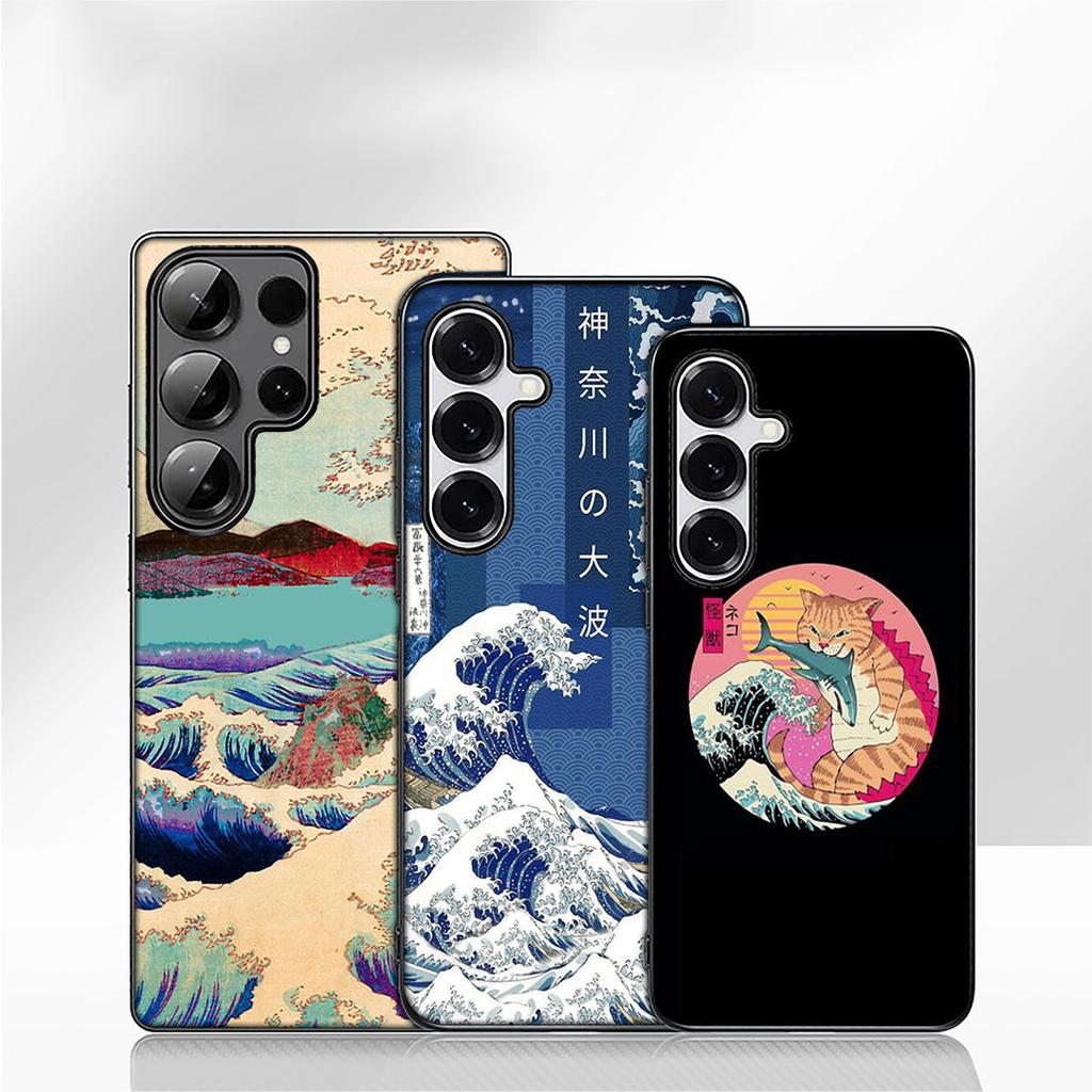 Phone Cover for Apple iPhone 16 15 14 Plus 13 12 Mini 17 Pro Max + 16E Air 16+ ProMax Case The Great Wave of Kanagawa Art Casing
