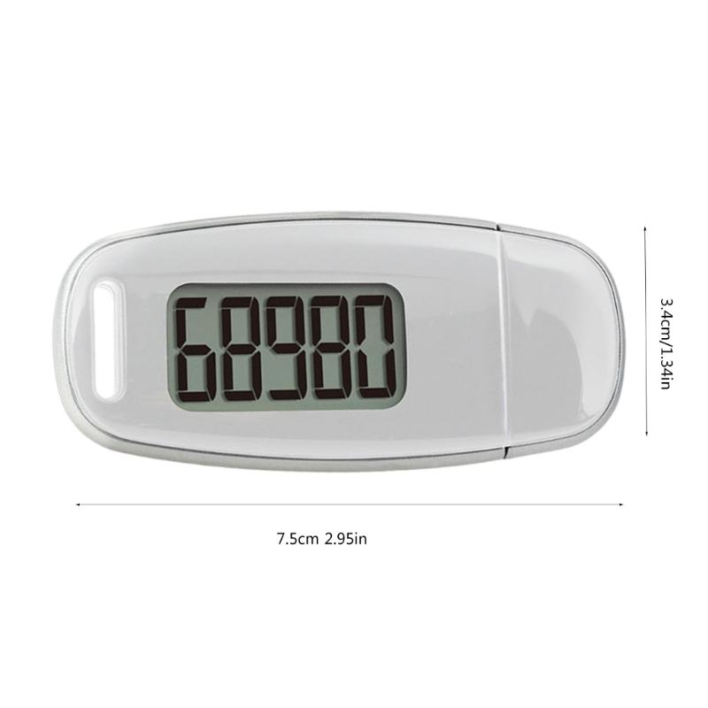 Simple Accurate Step Counter Walking 3D Pedometer USB Rechargeable Sports Pedometer for Step Fitness Hiking Sports