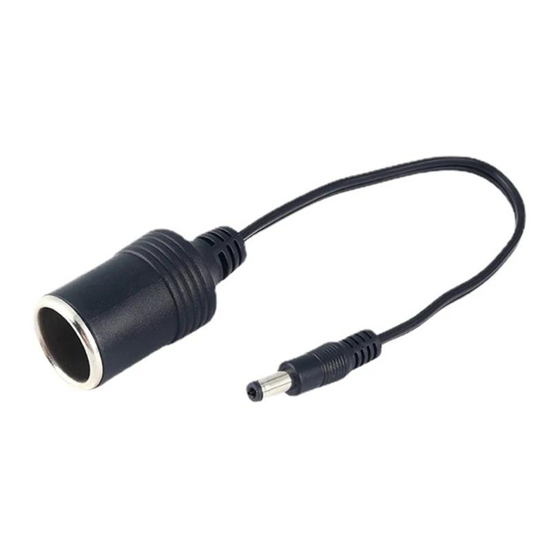 12V Female Car Cigarette Lighter Socket Plug Connector Charger Cable Adapter DC 5.5*2.1mm 5A Amper UPS Battery Backup Connector