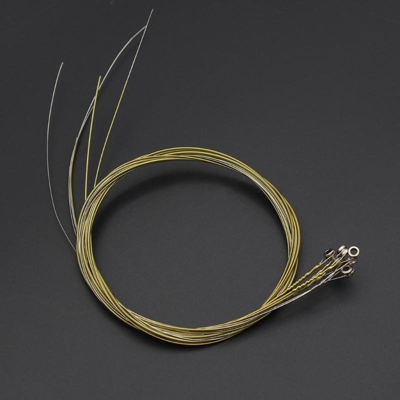 Set of 6 Guitars String Replacements Acoustic Guitar Strings Part Stainless Steel Acoustic Folk Electric Guitar Strings