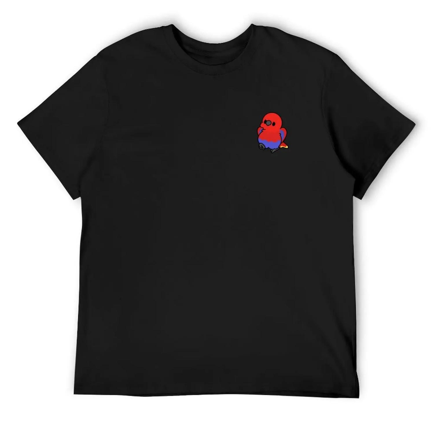 (Red) Female Eclectus - Kawaii Birbs T-Shirt Clothing kawaii clothes blue lock mens designer t shirt XXXXXL разноцветный