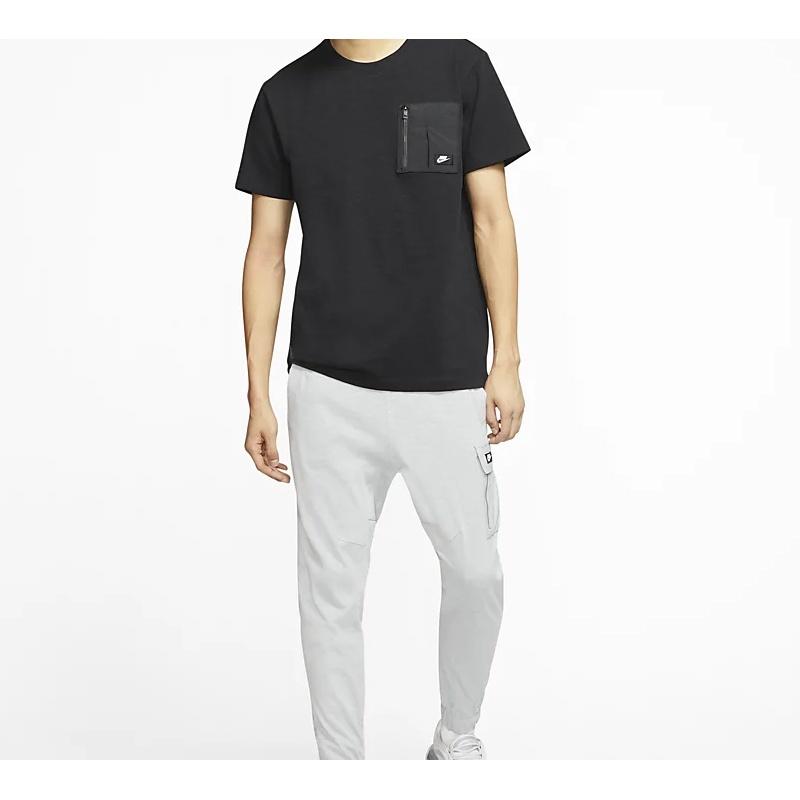 Nike Sportswear Zipper Pocket Short Sleeve Black Men's CJ4324-010