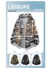 Men's Autumn 2025 Camouflage Cardigan Hoodie Retro Baseball Zipper Jacket