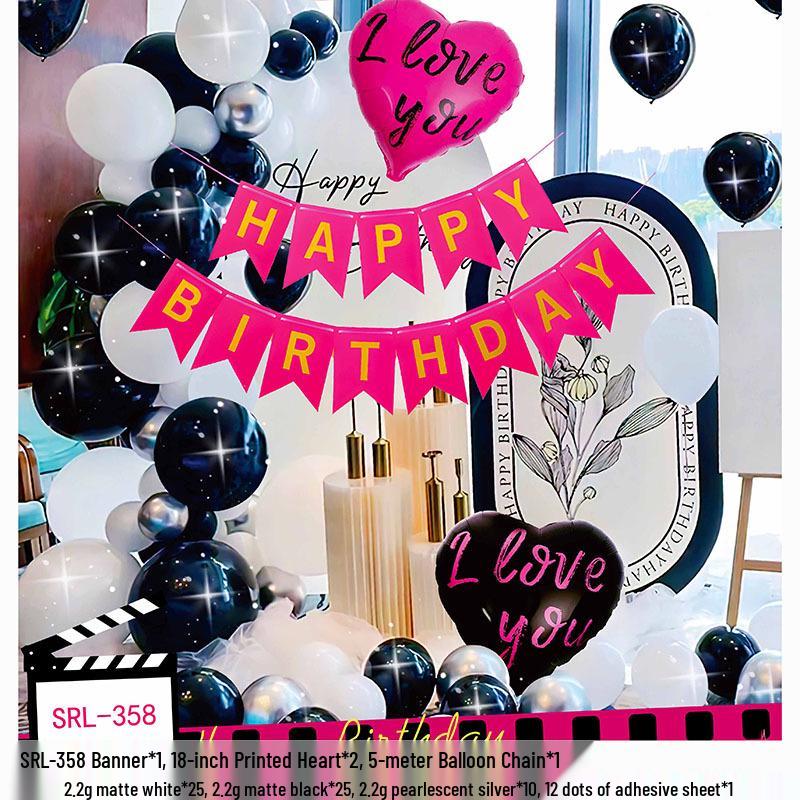 Geburtstagsdeko Ballon-Set für Kinder - Themen-Hintergrund mit Folienballons