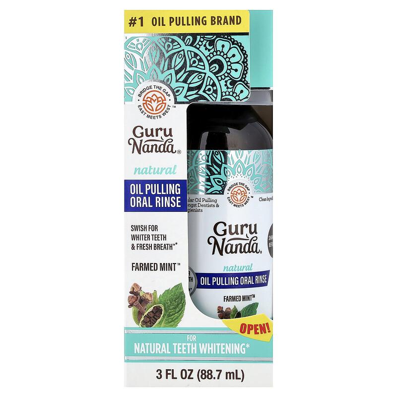 Natural Oil Pulling Oral Rinse, Farmed Mint™, 3 Fl Oz (88.7 Ml)