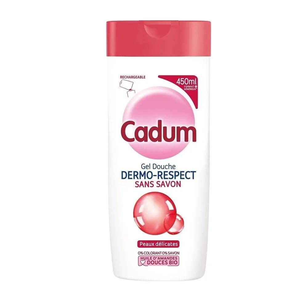 Гель для душа CADUM 450 мл, 4 шт., Дермо-Уважение