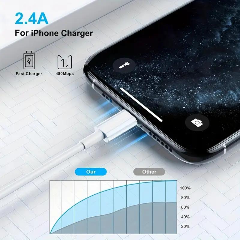 Nabíjací kábel pre iPhone lightning dátový kábel originálny USB A nabíjací kábel vhodný pre iPhone 13 12 11