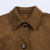 2025 autumn new product European and American cross-border women's clothing street fashion suede effect jacket w103 90178