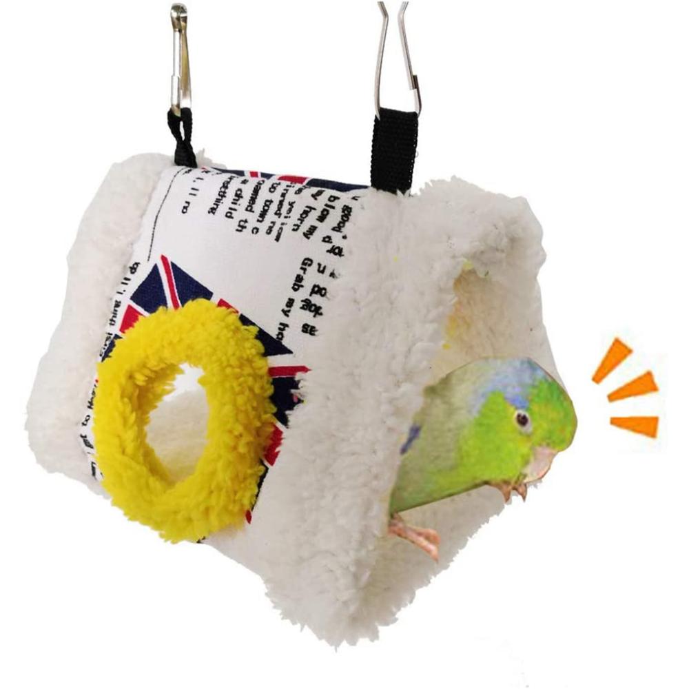 Small Animals Warm Hut Sleeping Hanging Cave Parrot Toy Tent Hammock Bird Bed