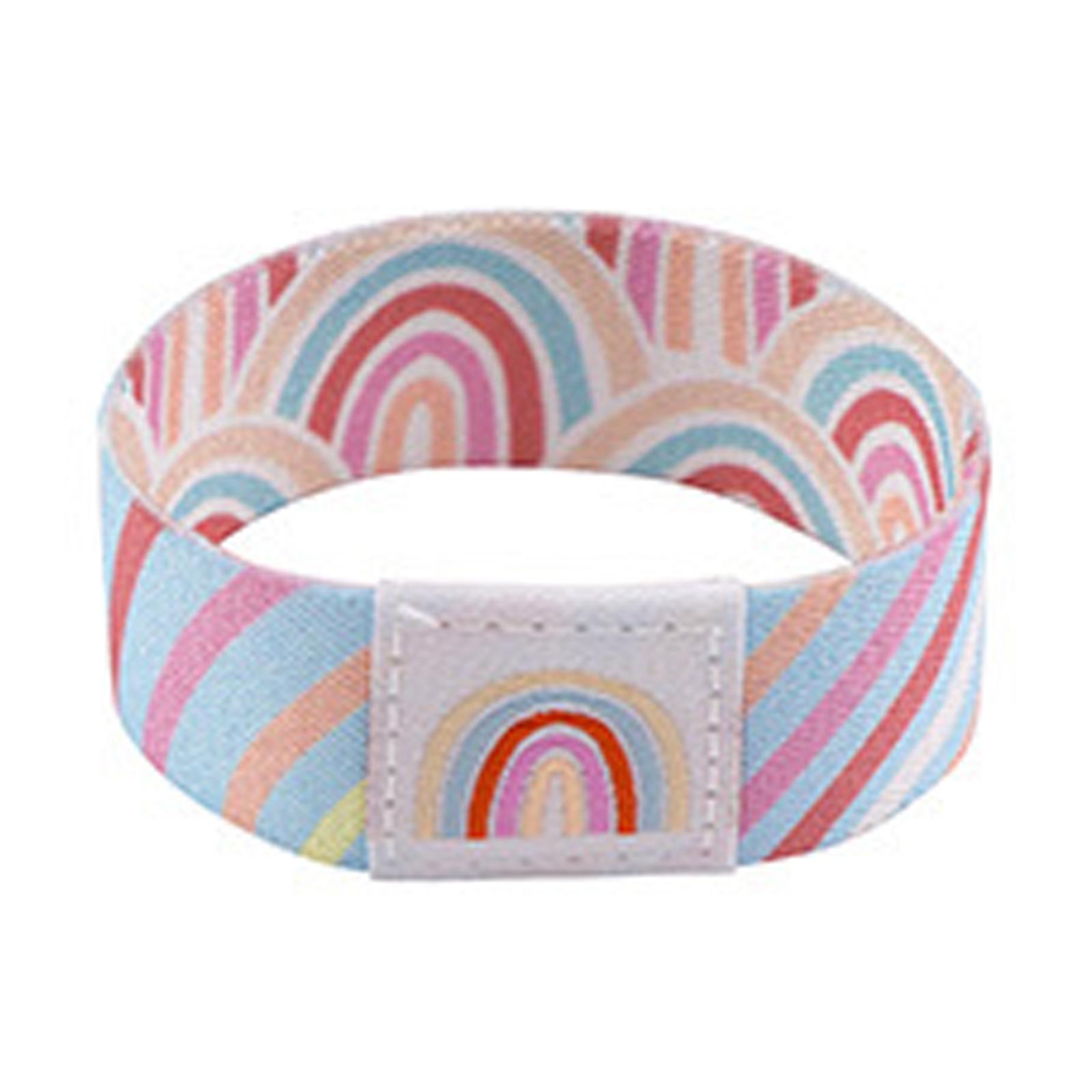 

Vibranting Floral Dolphin Print Elastic Wristband Soft Fabric Suitable For Exercise Travel And Fashion Accessories