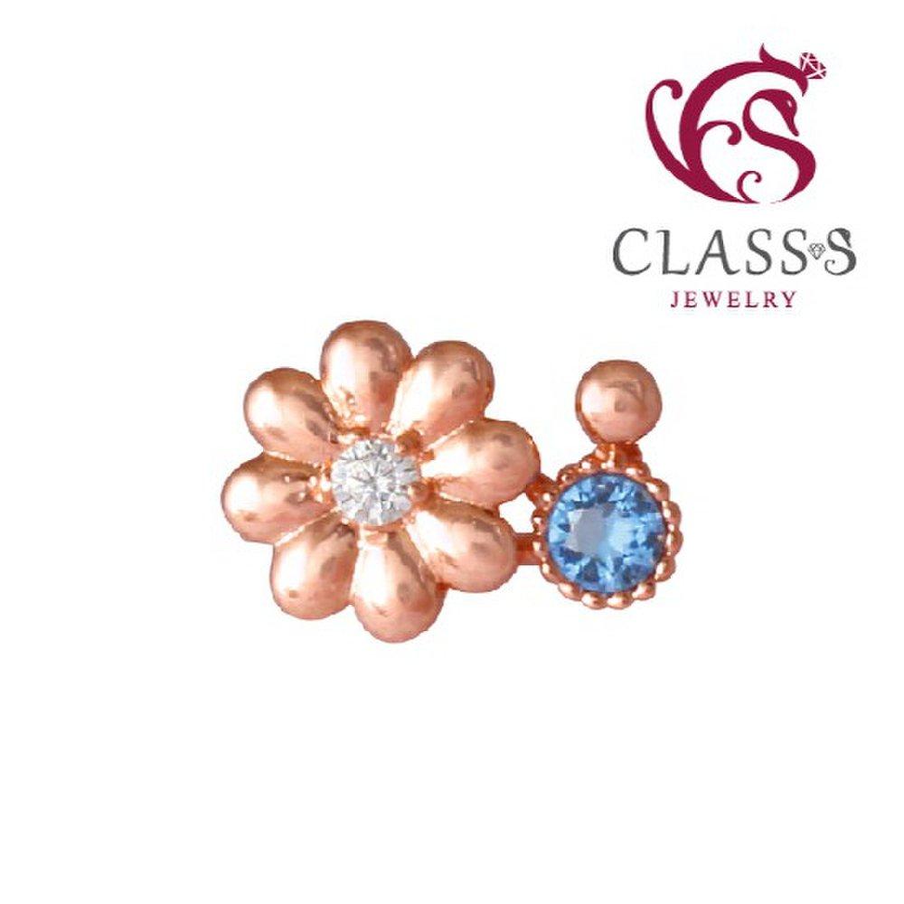 [Classes] 14K Cosmos Cute Point Flower Women's Piercing