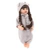 22 Inch Lifelike Newborn Baby Doll Full Body Silicone Handcrafted Newborn Baby Doll Set with