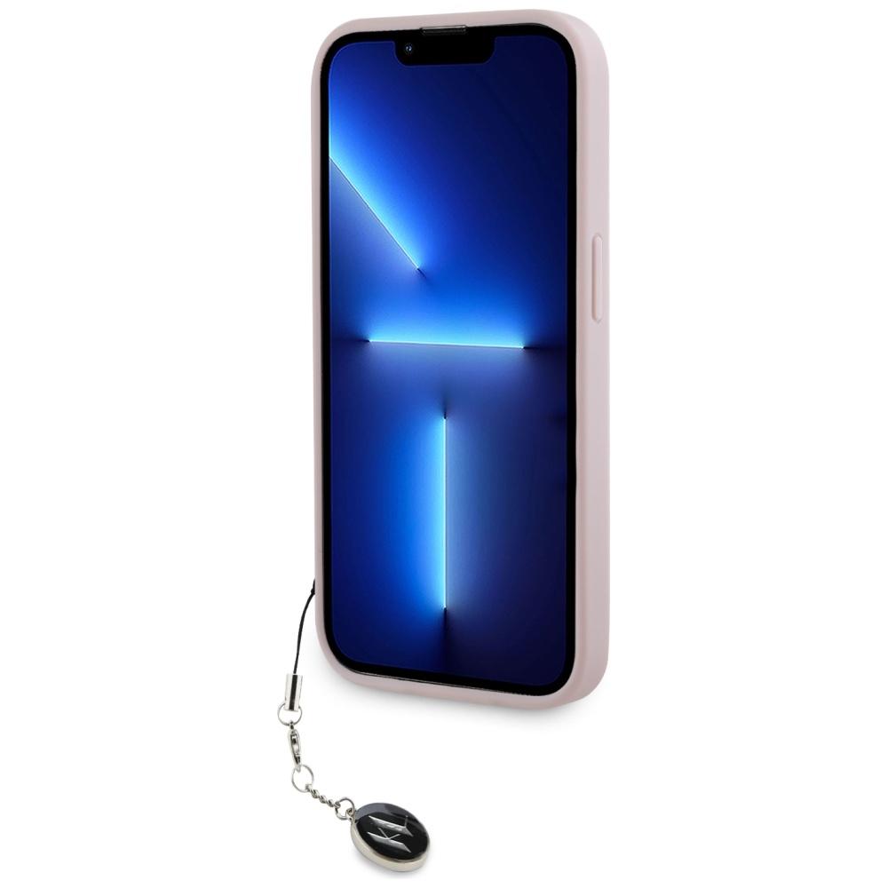 Karl Lagerfeld Klhcp15Lpsakdgcp Iphone 15 Pro 6.1 Różowy/Pink Hardcase Saffiano Rhinestones & Charm