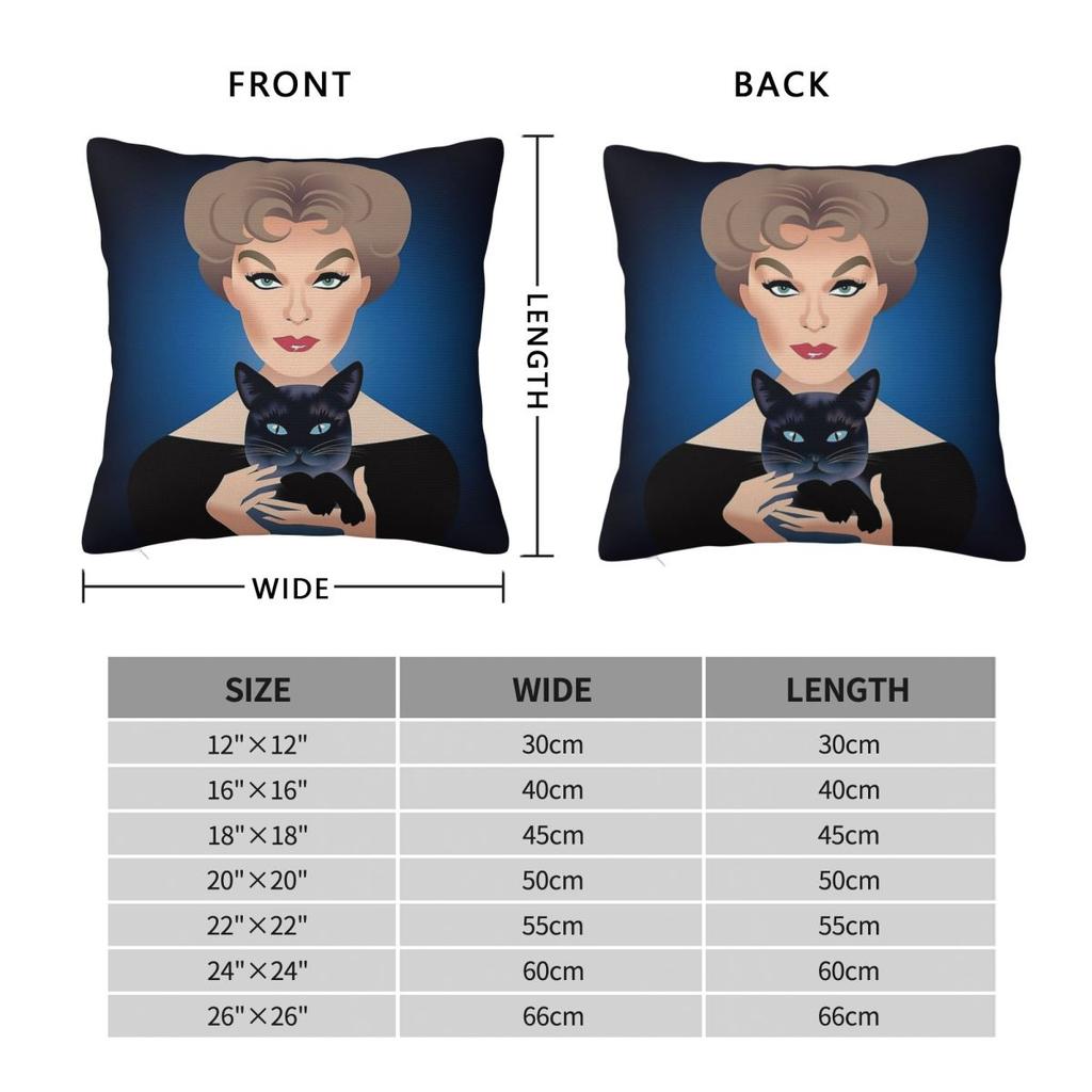 Pyewacket Bell Book And Candle Square Pillowcase Polyester Linen Velvet Creative Zip Decor Throw Pillow Case Home Cushion Cover