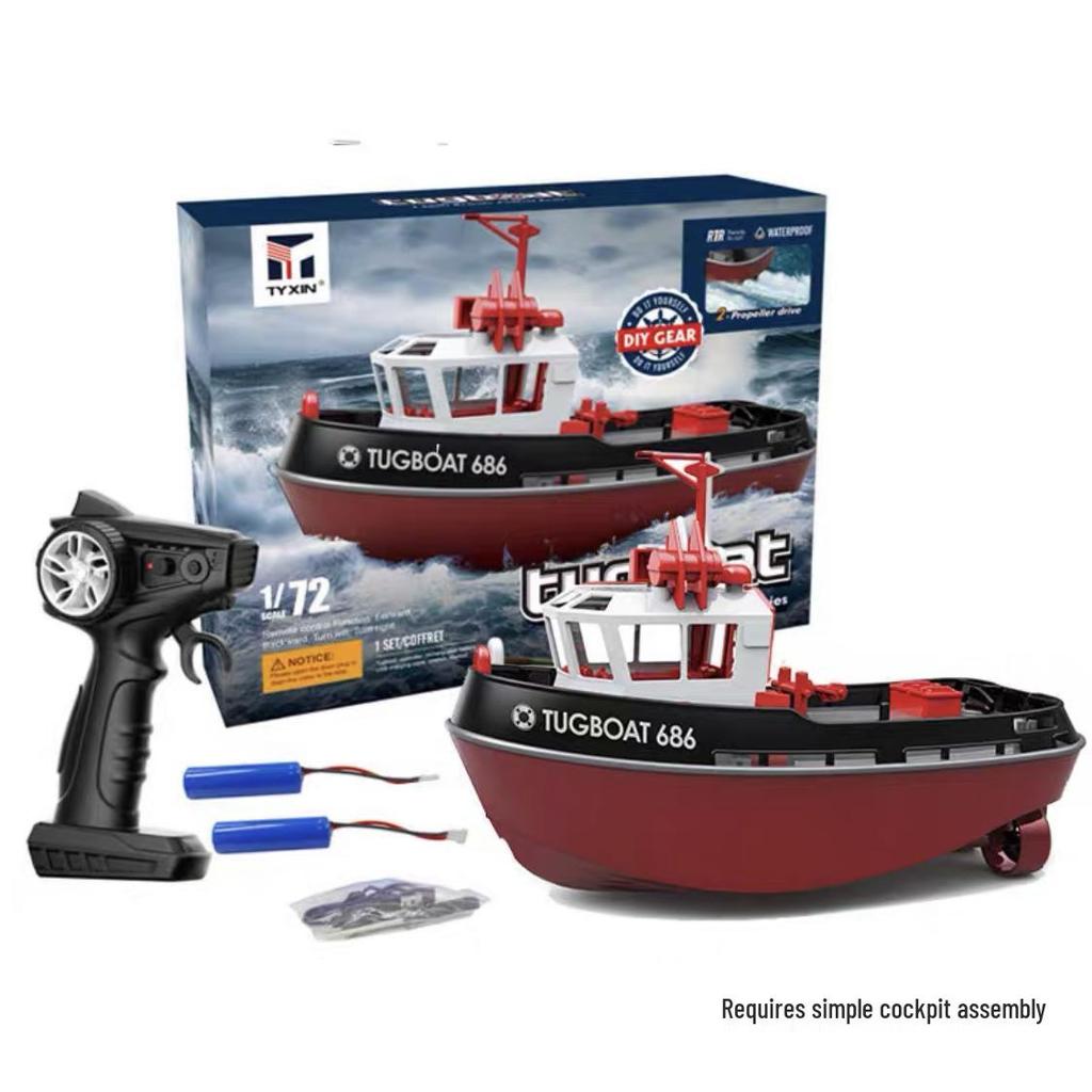 Dualmotoriges 2,4G-Funk-Schnellboot mit langer Akkulaufzeit – Hochleistungs-Rennwasserspielzeug