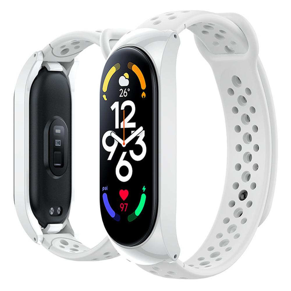Sport Watch Bands For Xiaomi Mi Band 7 /8Bracelet Silicone Smart wristband Miband 4 Belt pulseira correa mi band 3 4 5 6 strap