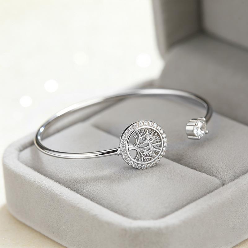Summer Beach Accessories, Niche Design Hand Jewelry, Tree of Life Jewelry, High-end Open Bracelet, Creative Valentine's Day Gift