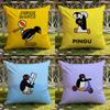 Cartoon Cute P-Pingu Cushion Cover Home & Car Dual-Scene Pillow Cover: Reversible for Premium Comfort