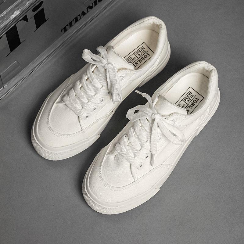 

Summer 2025 Japanese Niche Low-Top Sneakers – Trendy Unisex Canvas Shoes, Versatile for Men and Women. 36 білий