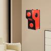Wall Mount PU Punching Bag,Red Black Rectangular Uppercut Boxing Bag 40*30*70cm for Beginners and Professionals