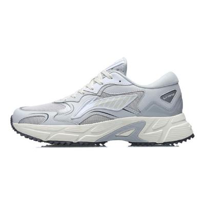 Li Ning Trendy Cushioning Slip Resistant Abrasion Resistant Breathable Lightweight Low Top Casual Running Shoes Men's ARLS025-1
