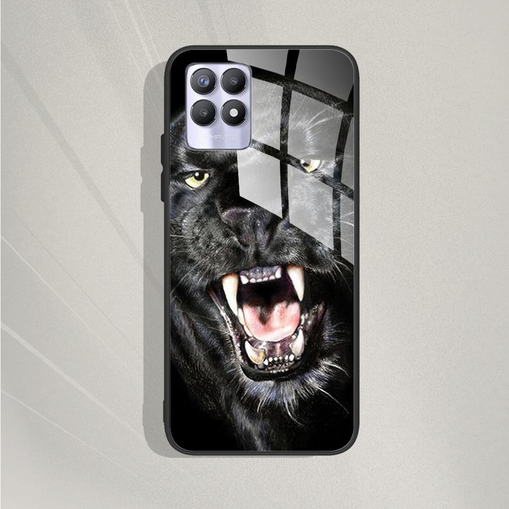 For Realme 8 4G 5G Case 8 Pro Tempered Glass Phone Case For Oppo Realme 8i RMX3151 Back Cover For Realme 8Pro Case Bumper Fundas