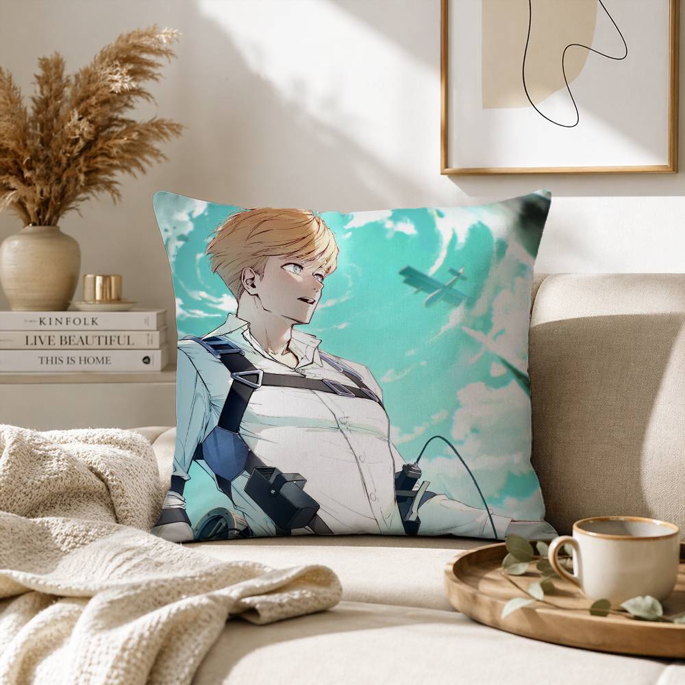 A-Anime Armin Arlert Pillow Case for Sofa Living Room Home office Decor Protective Cover