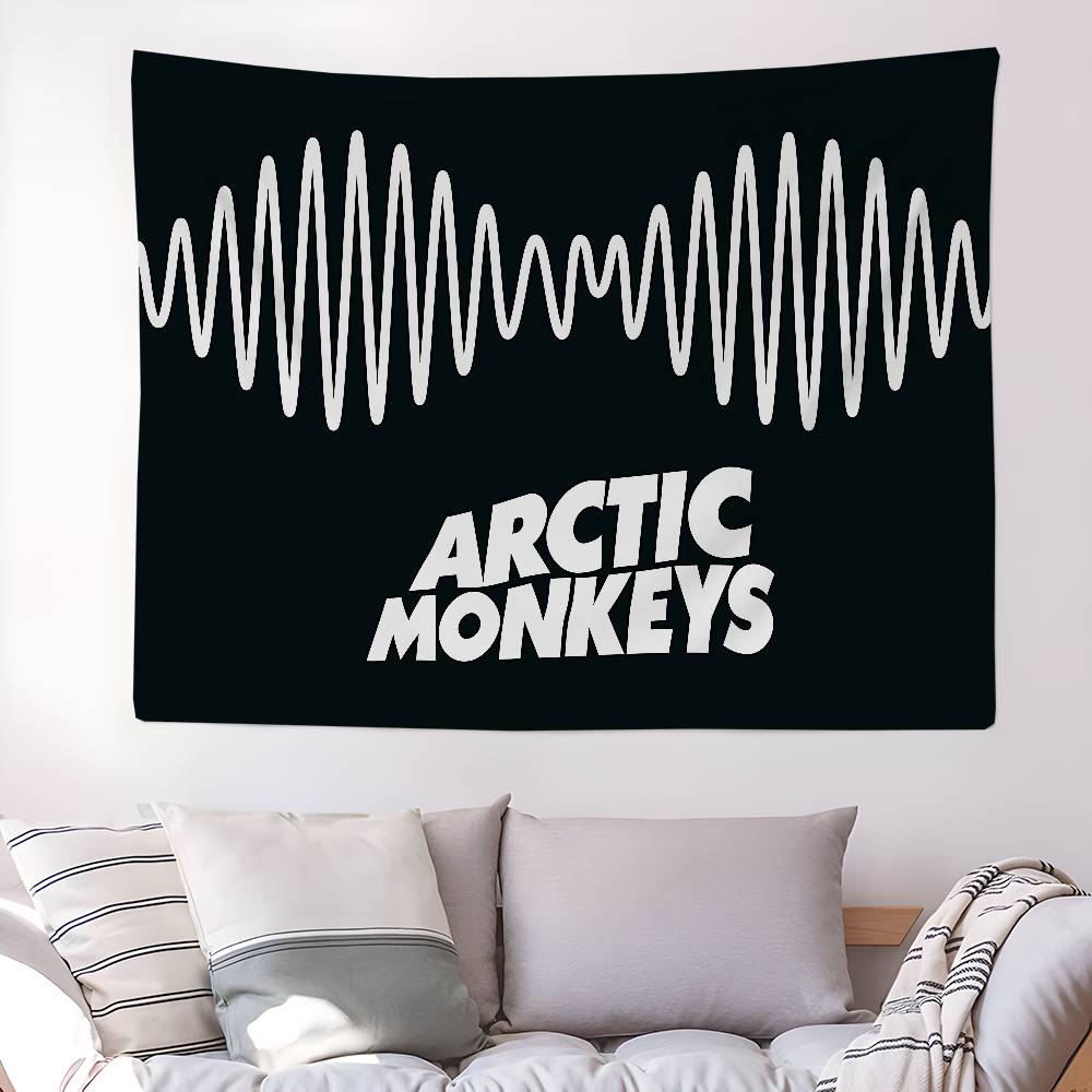 A-Arctic M-Monkeys Rock Band Music Cartoon Tapestry Wall Hanging Decoration Household Home Decor
